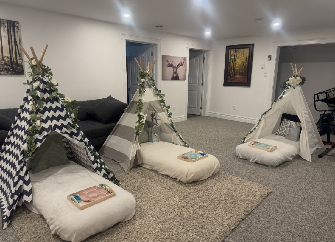 Themed tent sleepover