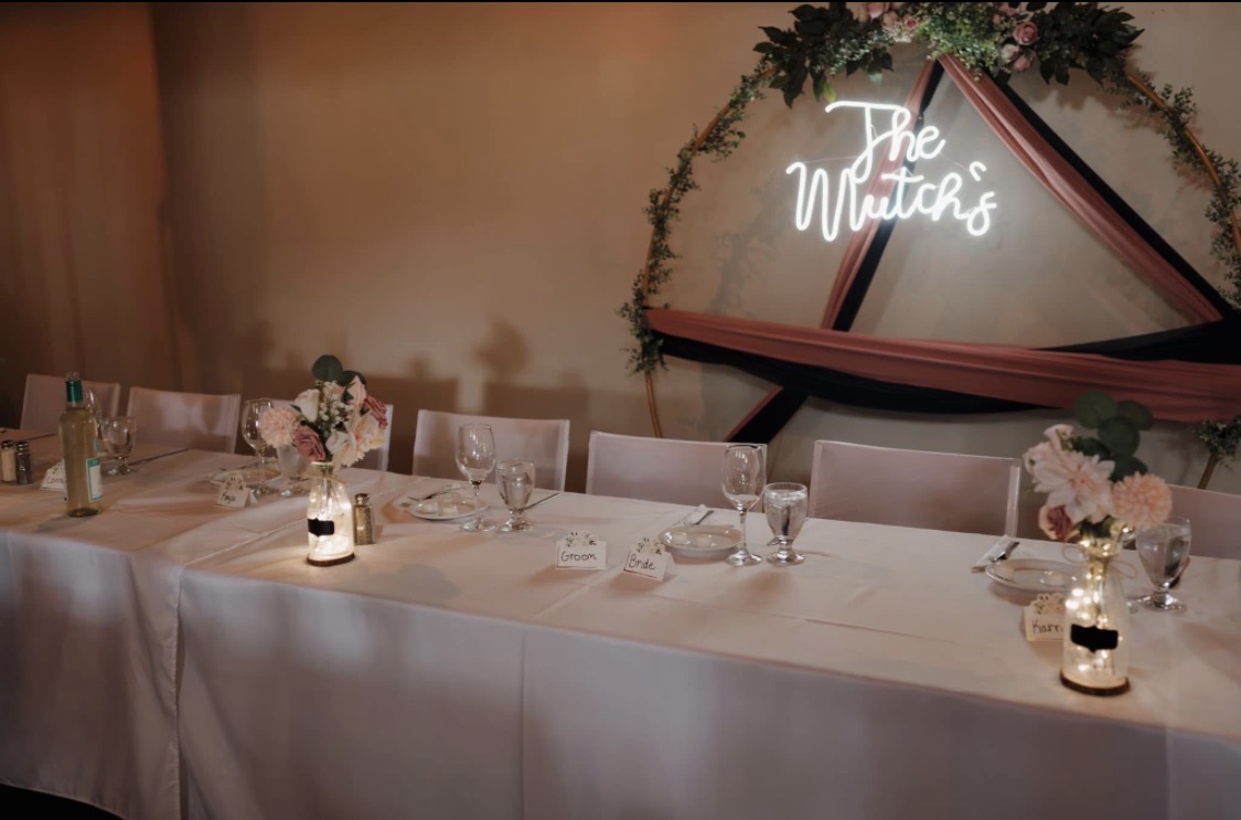 Candlelit tablescape