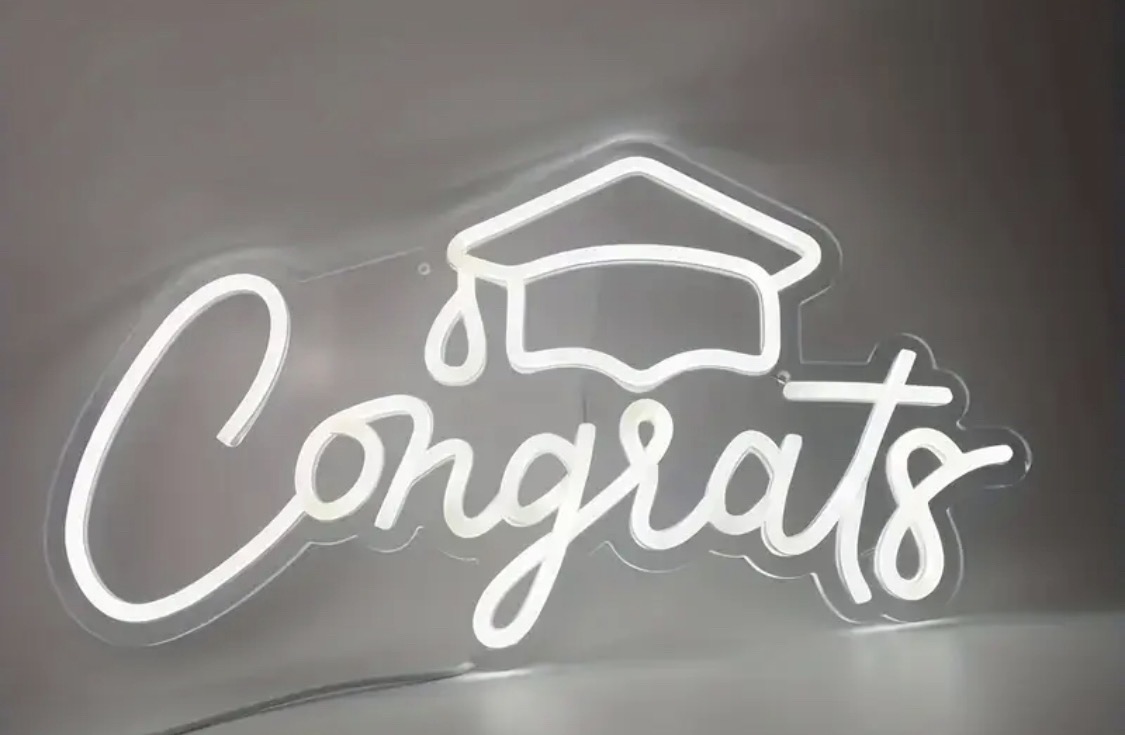 Congrats neon sign