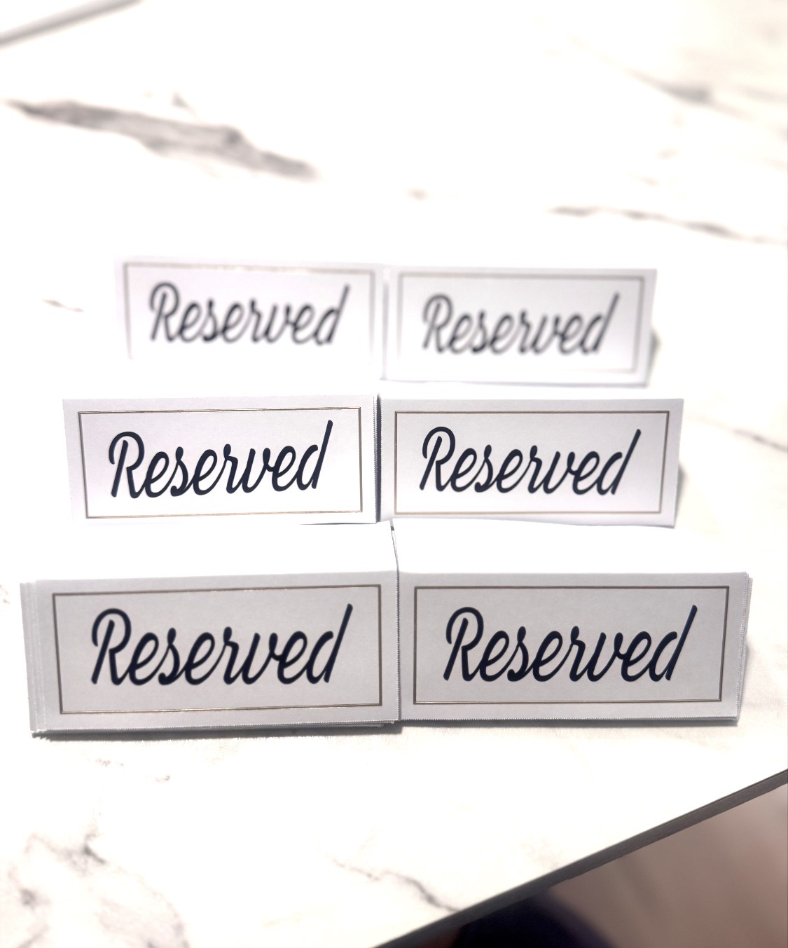 Custom reserved signs